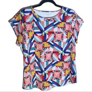 Van Heusen Abstract Print Short Sleeve Top